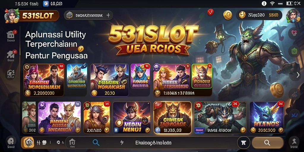 Tampilan utama 531SLOT menampilkan fitur pengingat yang intuitif.