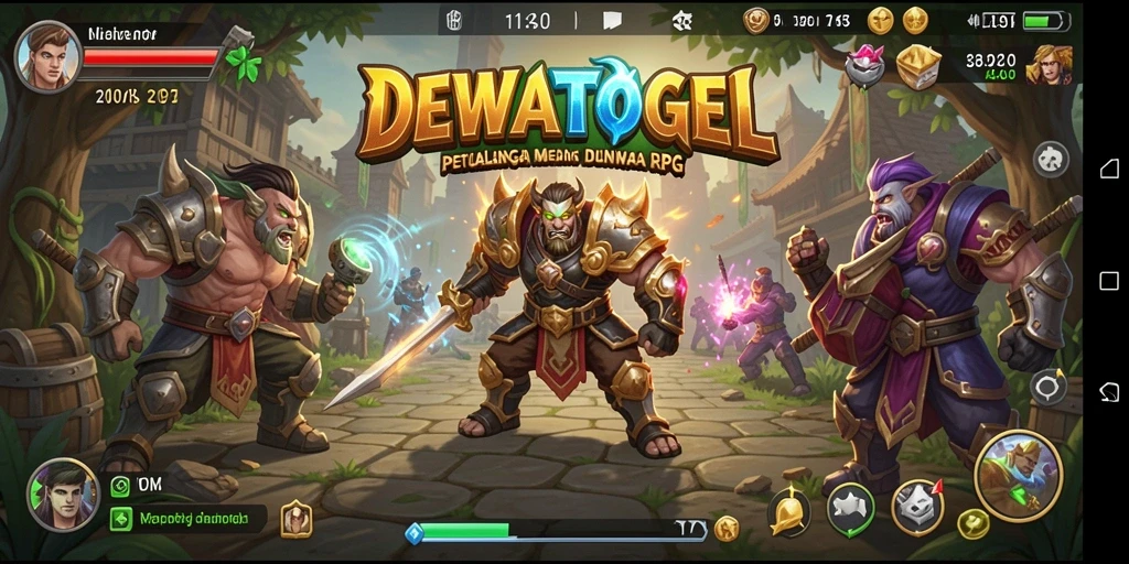 Tampilan menarik dari gameplay RPG DEWATOGEL yang memukau.
