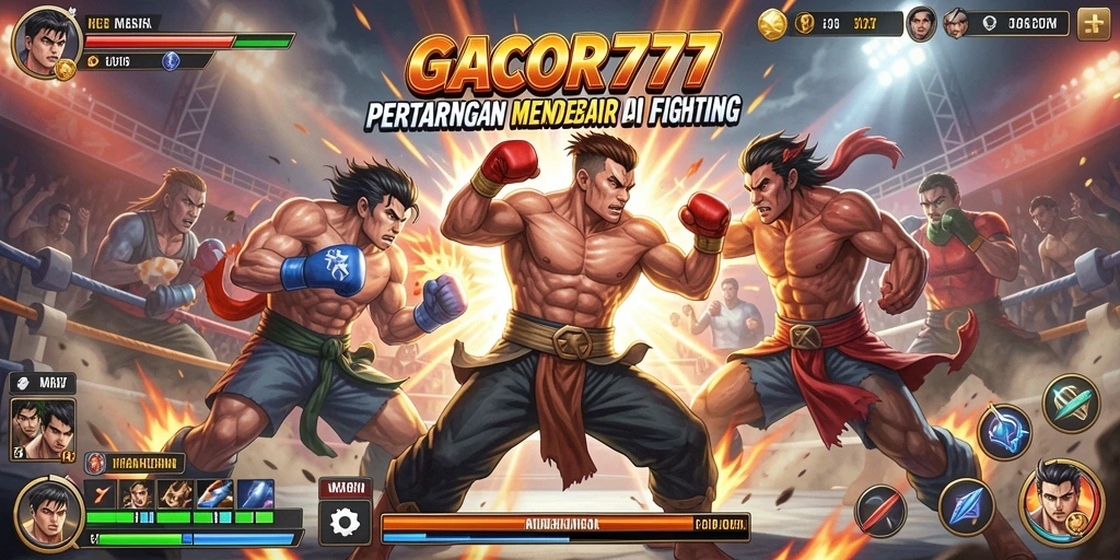 Tampilan gameplay <strong>GACOR777</strong> yang penuh aksi dan pertarungan mendebarkan.