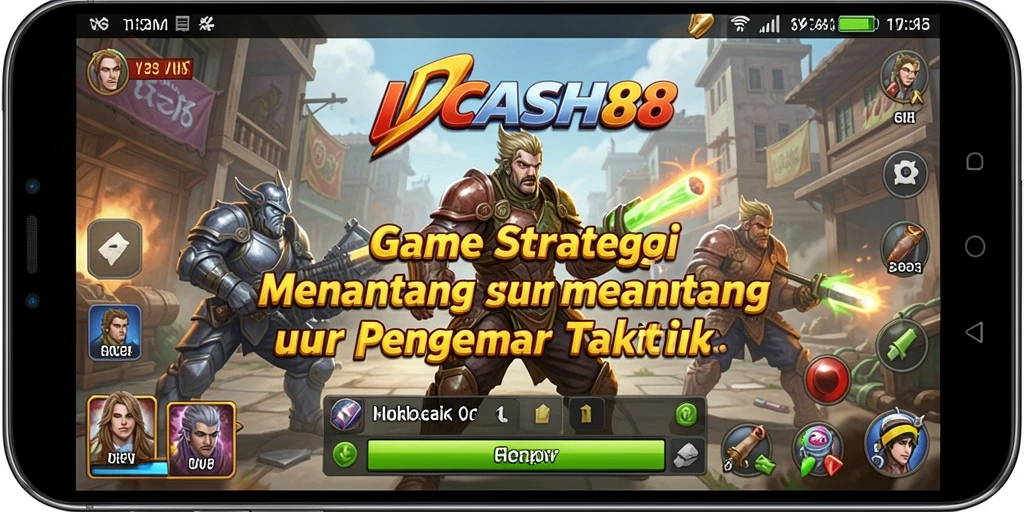 Tampilan gameplay IDCASH88 yang menampilkan pertempuran strategi yang dinamis.