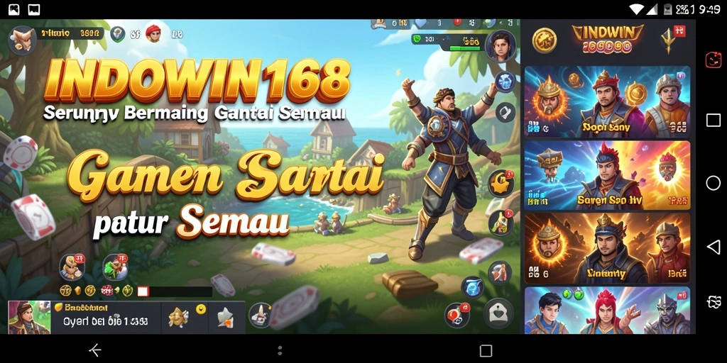 Tangkapan layar gameplay INDOWIN168 yang menyenangkan dan menghibur.