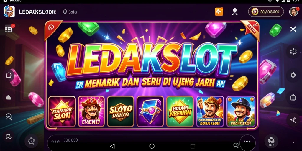Screenshot LEDAKSLOT menampilkan momen seru menjalani permainan Slot.