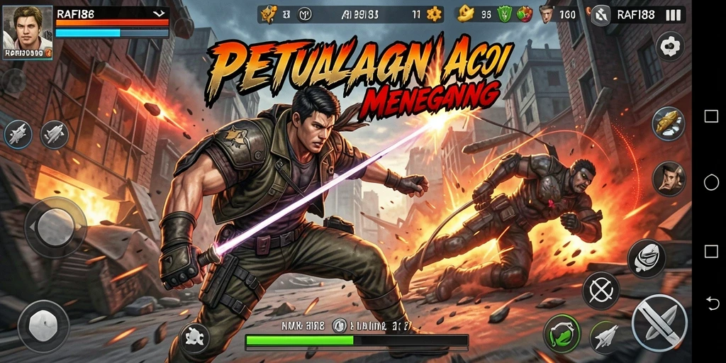 Tampilan gameplay seru dalam RAFI88 dengan aksi mendebarkan.