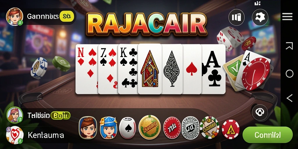 Tampilan seru dari permainan Domino dalam RAJACAIR yang membuat ketagihan.