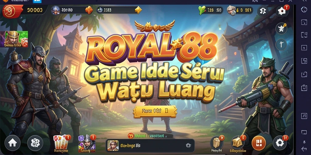 Tampilan gameplay yang menawan dari ROYAL88 dengan elemen Idle.