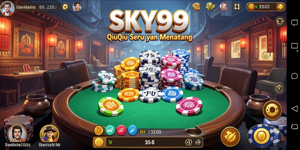 Gameplay QiuQiu seru di SKY99 dengan banyak tantangan.