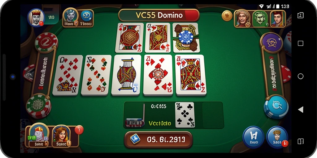 Tampilan menarik dari gameplay Domino di VC55.
